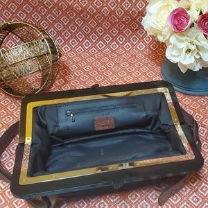 Vintage Lanvin Lucite Top Shoulder Bag